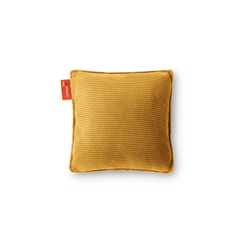 Ploov | 45x45 Tricot Jaune Ocre