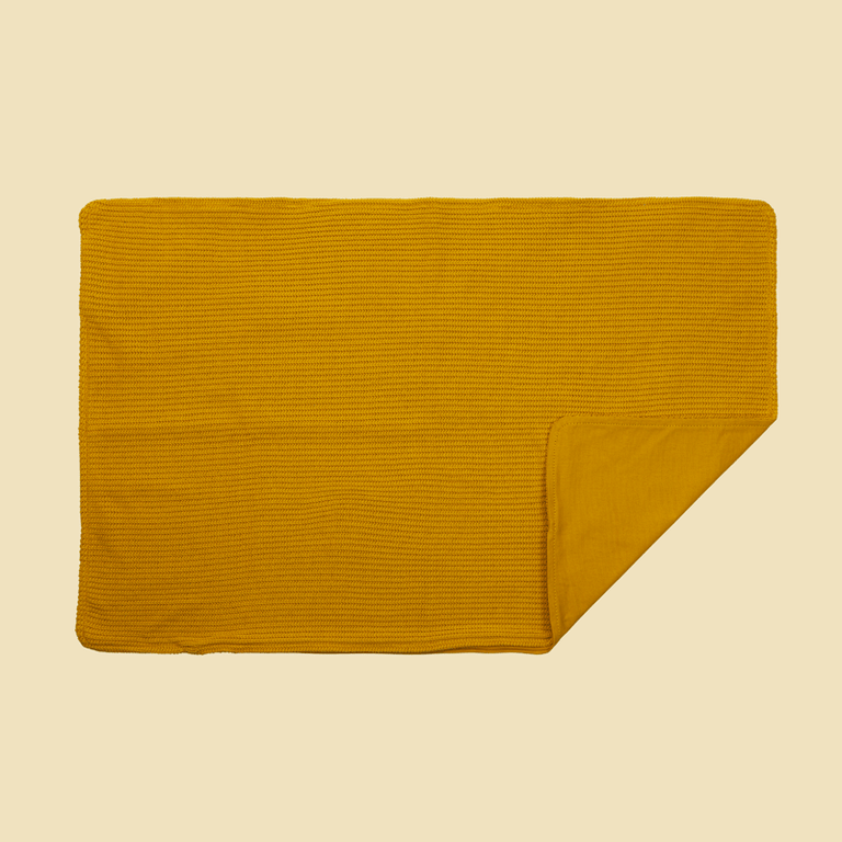 Housse de coussin | 60x90 Tricoté Jaune Ocre