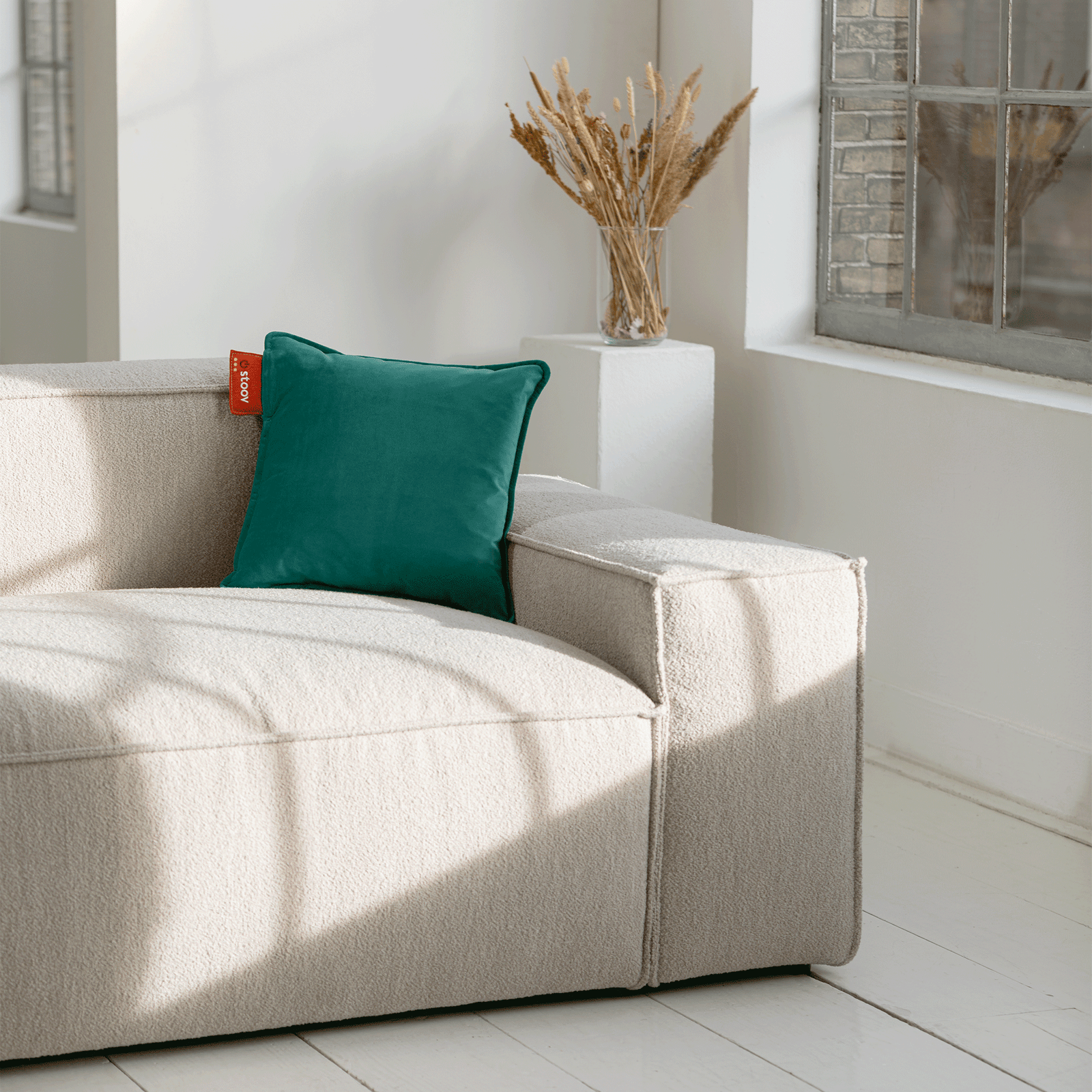 Ploov | 45x45 Velours - Vert Pétrole